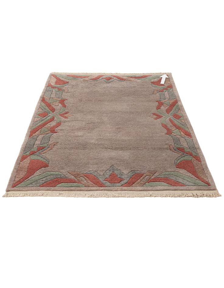 Detail image of 3' 11 x 5' 10  Hand Knotted Tibet Wool Rug