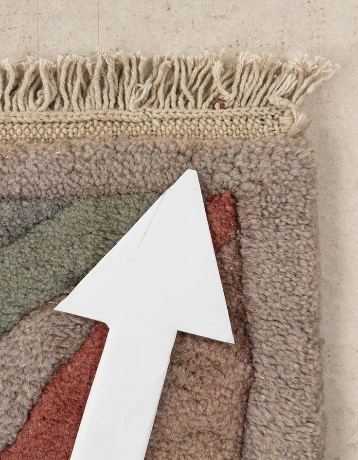 Detail image of 3' 11 x 5' 10  Hand Knotted Tibet Wool Rug