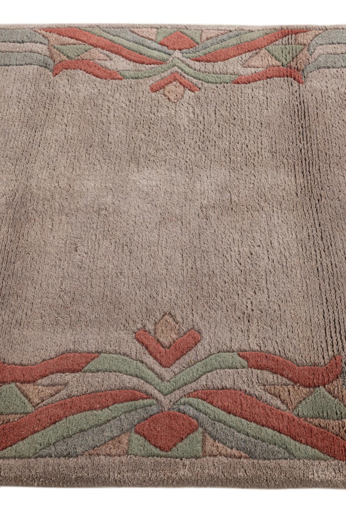 3' 11 x 5' 10 Hand Knotted Tibet Wool Rug