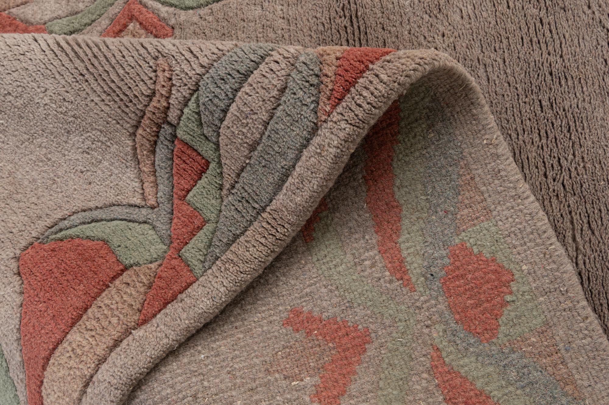 3' 11 x 5' 10 Hand Knotted Tibet Wool Rug