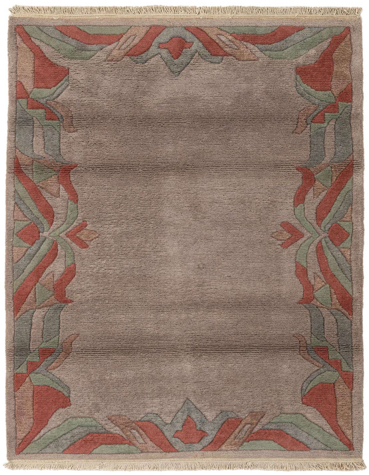 3' 11 x 5' 10 Hand Knotted Tibet Wool Rug