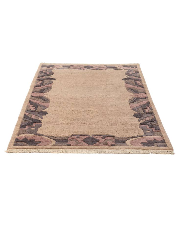 Detail image of 4' 2 x 5' 10  Hand Knotted Tibet Wool Rug