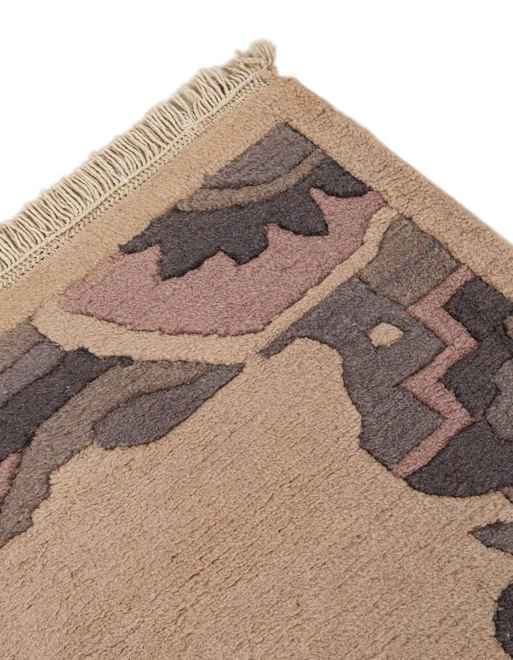 Detail image of 4' 2 x 5' 10  Hand Knotted Tibet Wool Rug