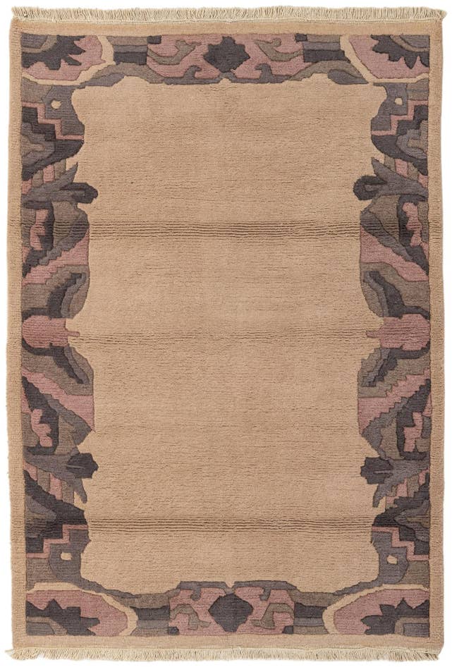 Detail image of 4' 2 x 5' 10 Hand Knotted Tibet Wool Rug