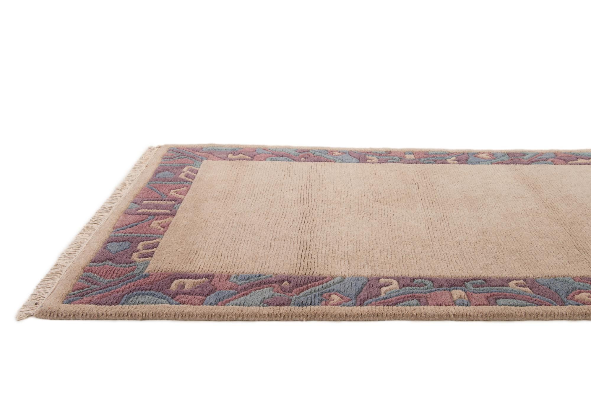 3' 11 x 5' 11 Hand Knotted Tibet Wool Rug