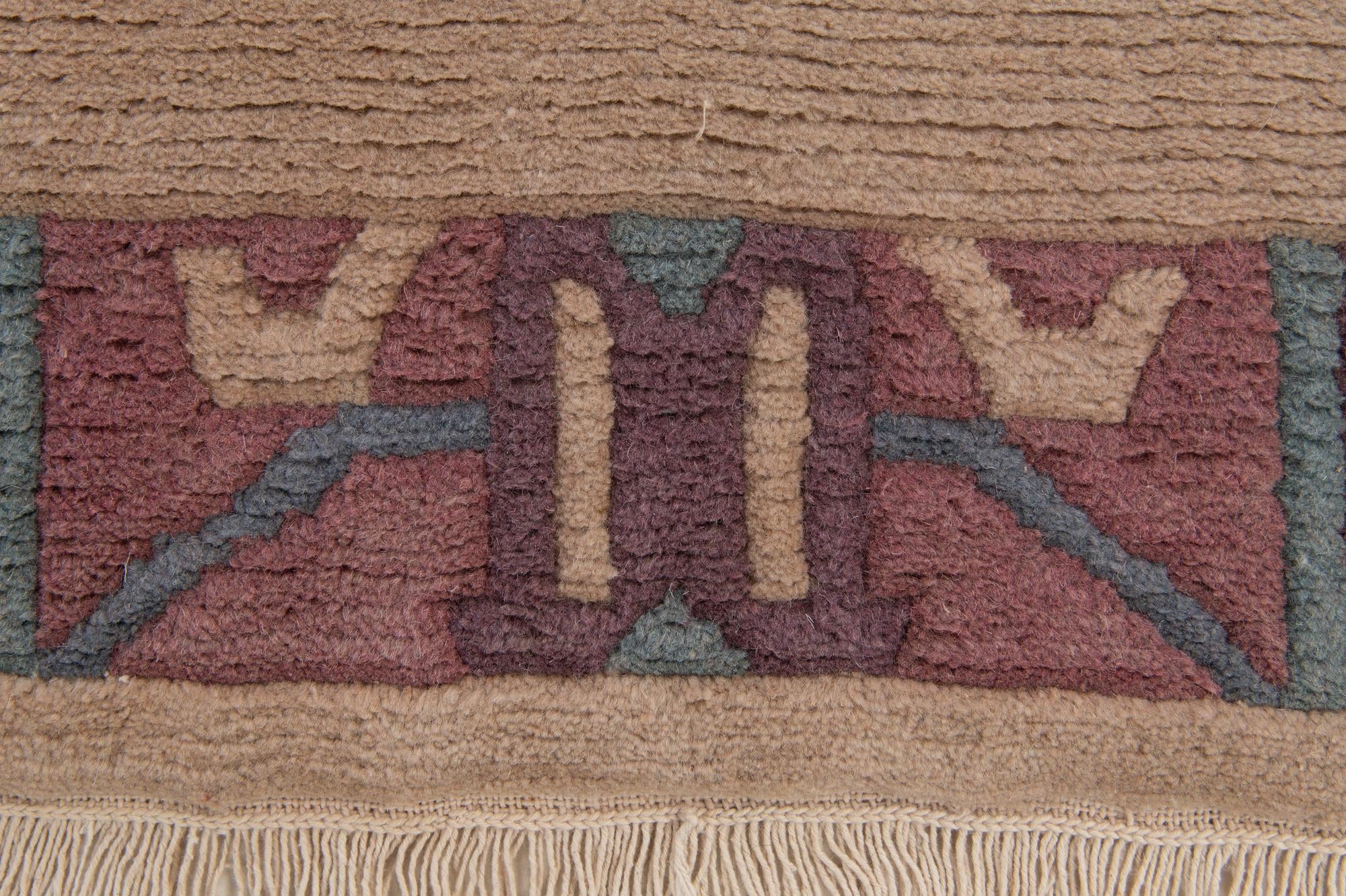 3' 11 x 5' 11 Hand Knotted Tibet Wool Rug
