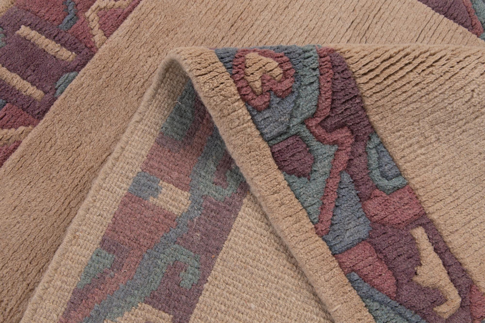 3' 11 x 5' 11 Hand Knotted Tibet Wool Rug