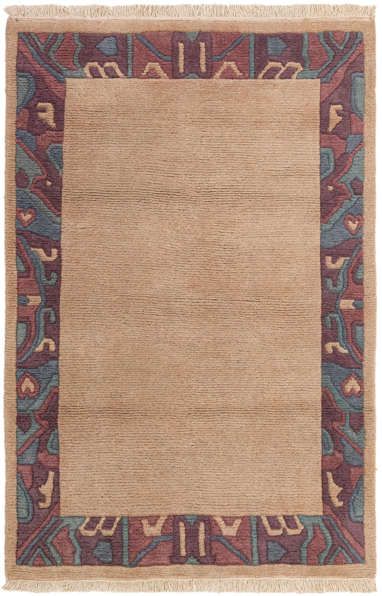 3' 11 x 5' 11 Hand Knotted Tibet Wool Rug