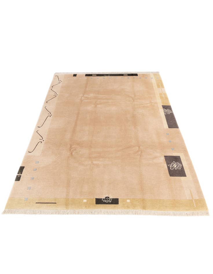 Detail image of 6' 7 x 9' 7 Hand Knotted Tibet Wool Rug