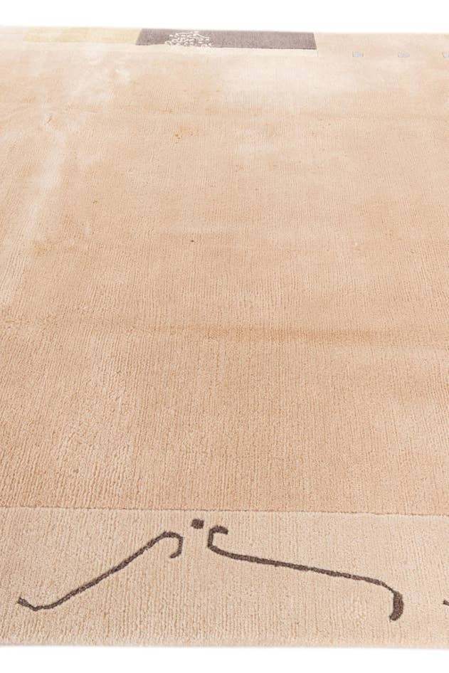 Detail image of 6' 7 x 9' 7 Hand Knotted Tibet Wool Rug