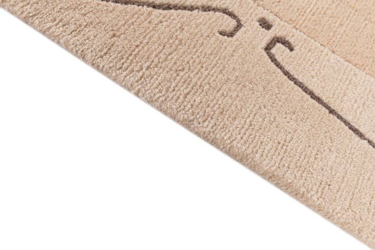 Detail image of 6' 7 x 9' 7 Hand Knotted Tibet Wool Rug