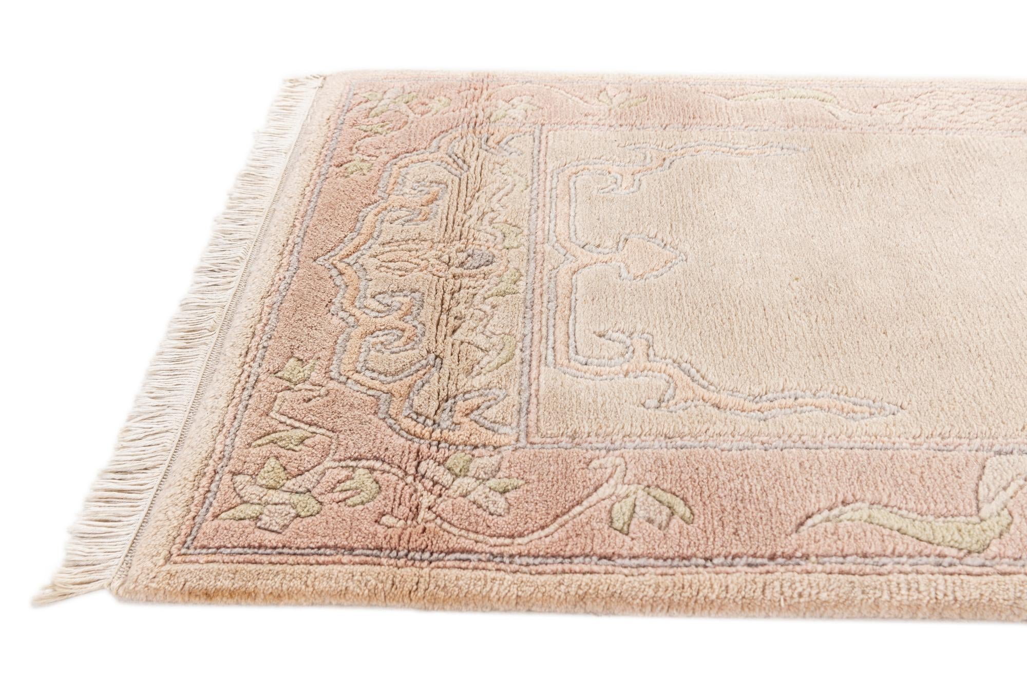 2' 6 x 4' 7 Hand Knotted Tibet Wool Rug