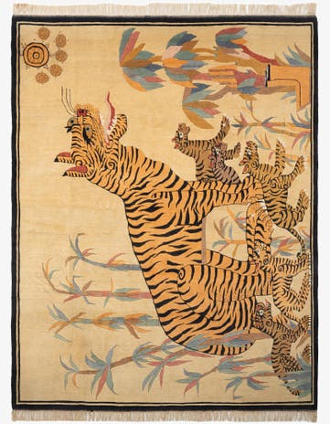 8' x 10' 2 Hand Knotted Tibet Wool Rug