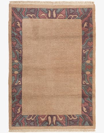 3' 11 x 5' 9 Hand Knotted Tibet Wool Rug