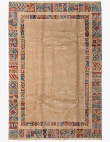 6' 6 x 9' 5 Hand Knotted Tibet Wool Rug