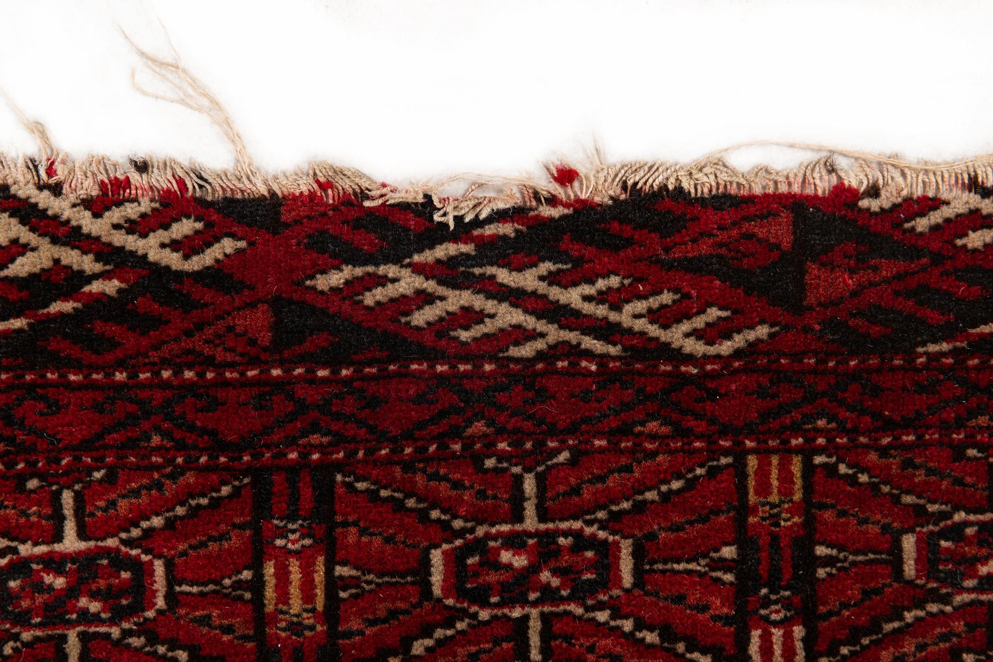 4' 2 x 5' 9 Hand Knotted Torkaman Persian Wool Rug