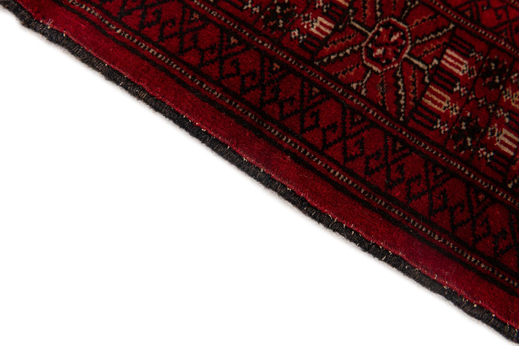 4' 2 x 5' 9 Hand Knotted Torkaman Persian Wool Rug