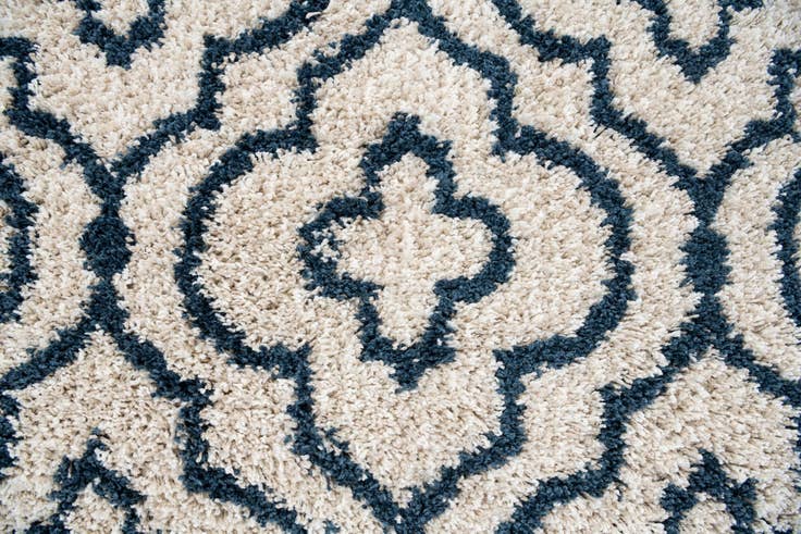 Detail image of 5' 3 x 7' 8 Trellis Shag Rug