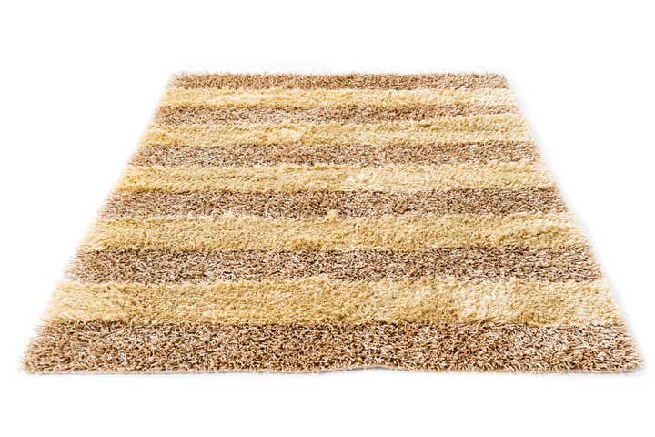 5' x 6' 8 Hand Knotted Two-Tone Shag Rug