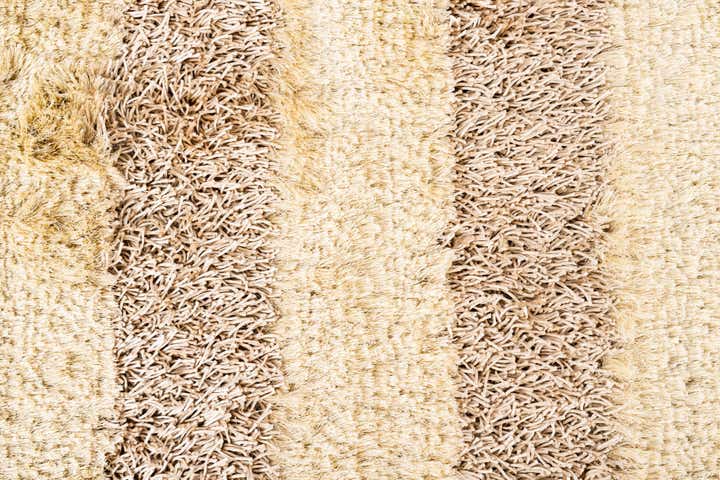 5' x 6' 8 Hand Knotted Two-Tone Shag Rug