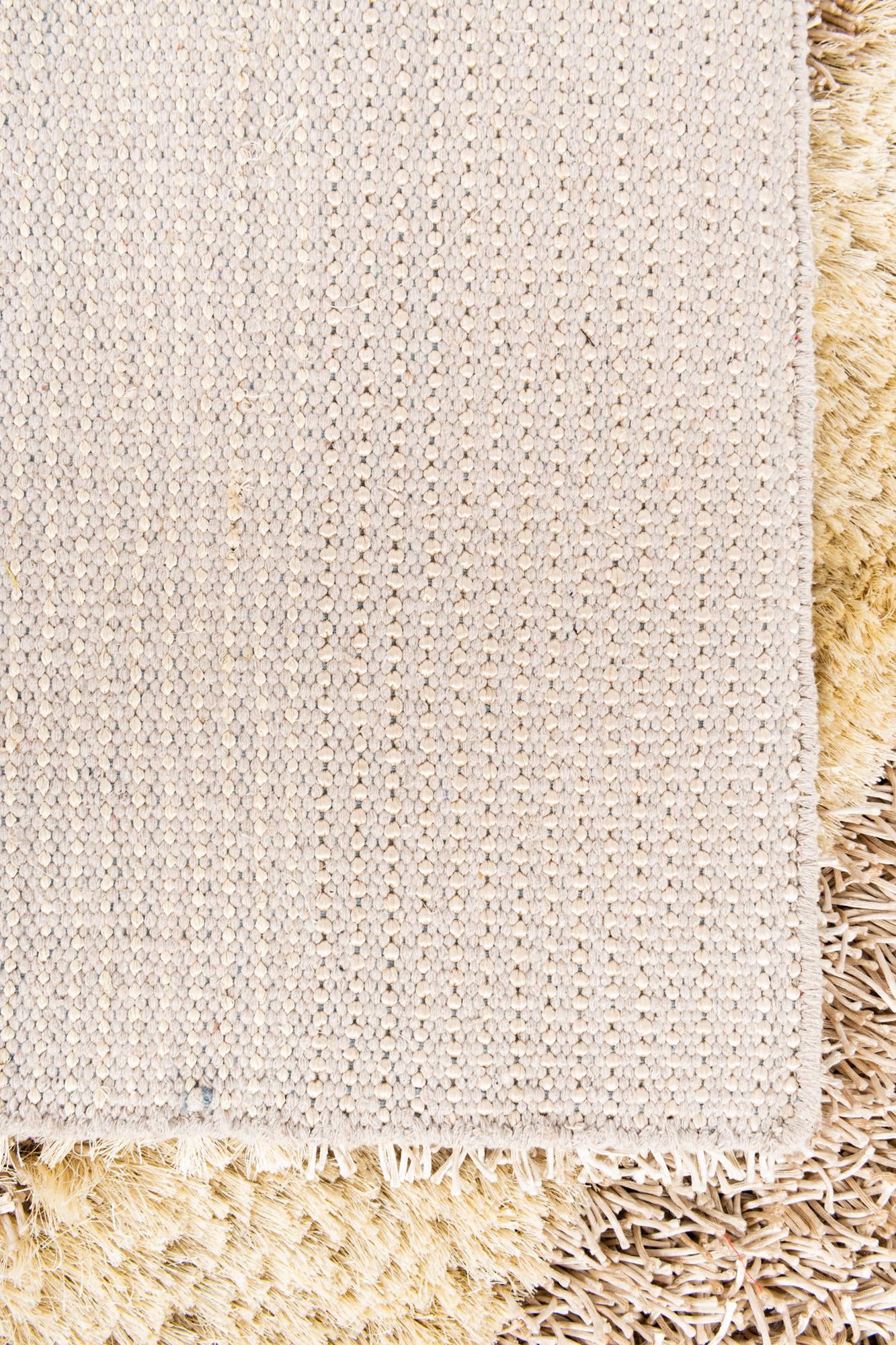 5' x 6' 8 Hand Knotted Two-Tone Shag Rug