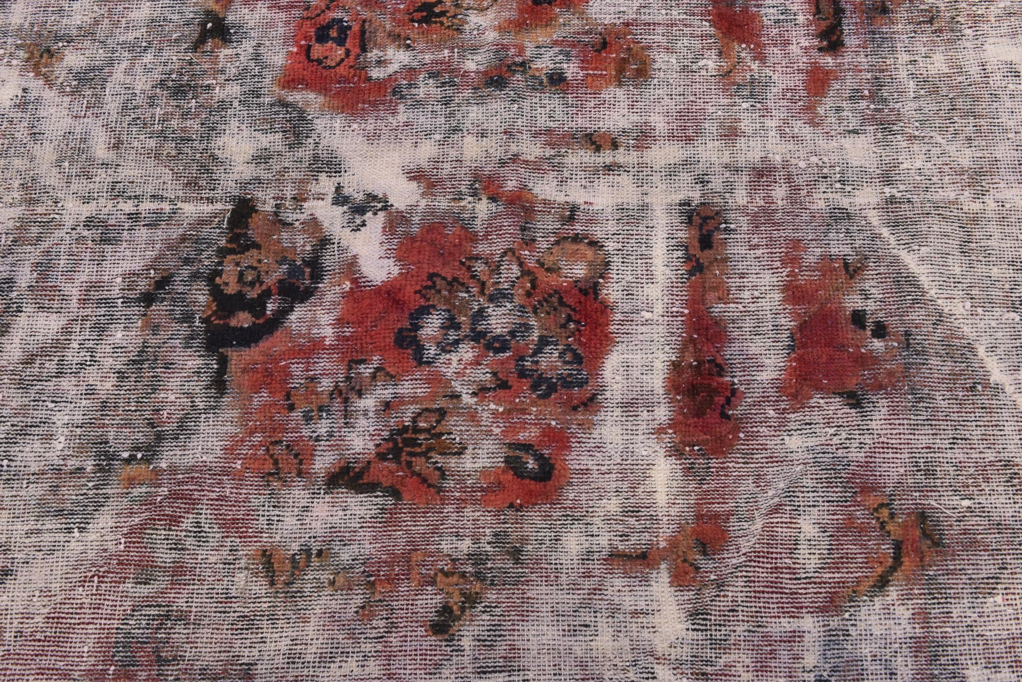 5' x 9' 5 Hand Knotted Ultra Vintage Persian Wool Rug