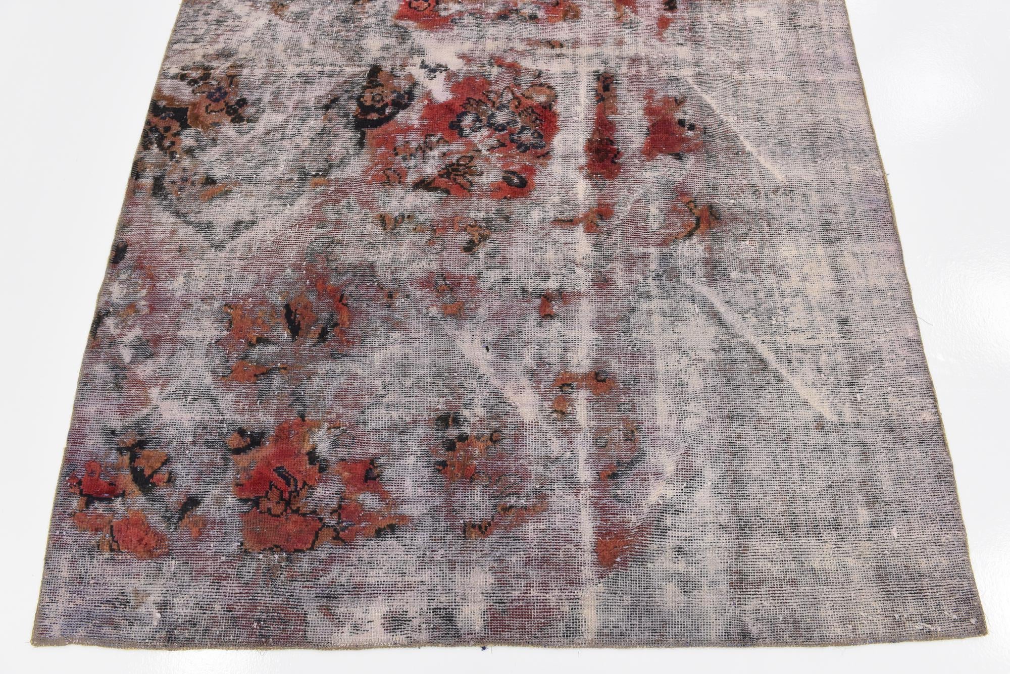 5' x 9' 5 Hand Knotted Ultra Vintage Persian Wool Rug