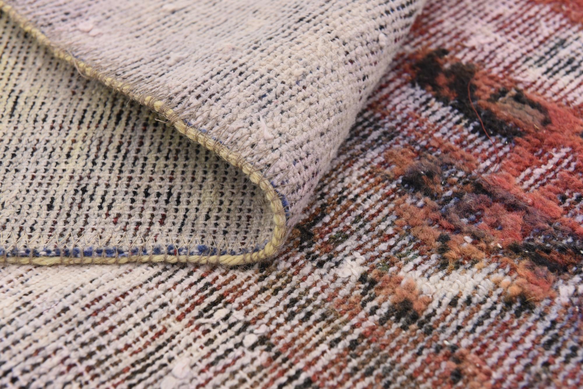 5' x 9' 5 Hand Knotted Ultra Vintage Persian Wool Rug