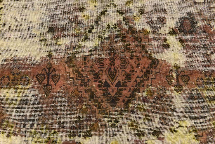 Detail image of 4' 3 x 6' 4 Hand Knotted Ultra Vintage Persian Wool Rug