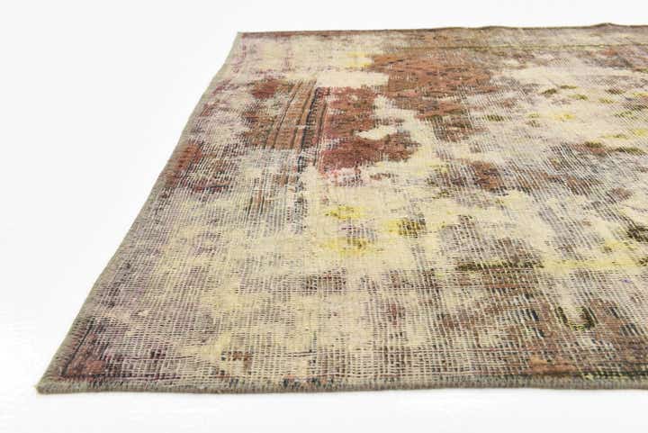 4' 3 x 6' 4 Hand Knotted Ultra Vintage Persian Wool Rug