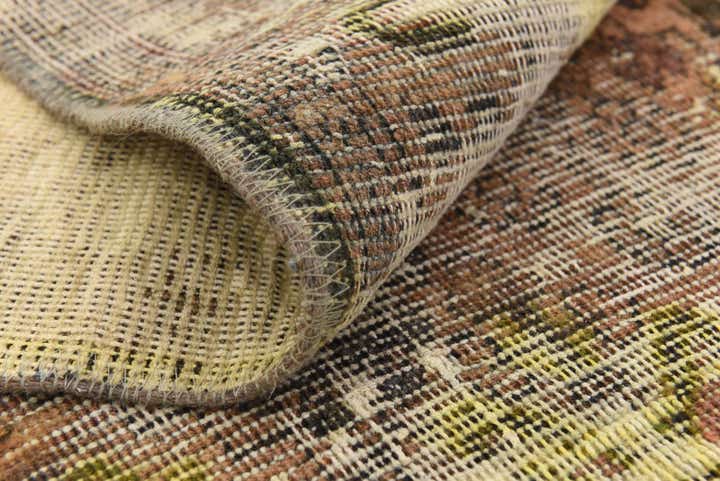 4' 3 x 6' 4 Hand Knotted Ultra Vintage Persian Wool Rug