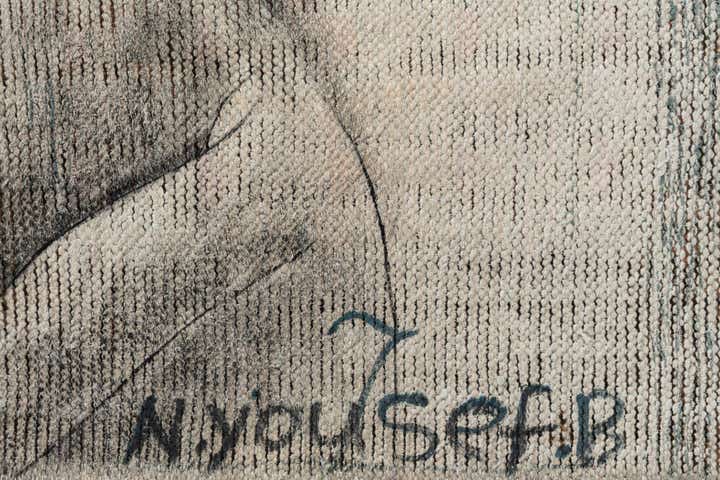 3' 4 x 5' 6 Hand Knotted Ultra Vintage Persian Wool Rug