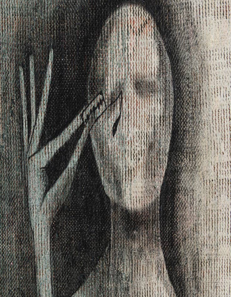 Detail image of 3' 4 x 5' 6  Hand Knotted Ultra Vintage Persian Wool Rug