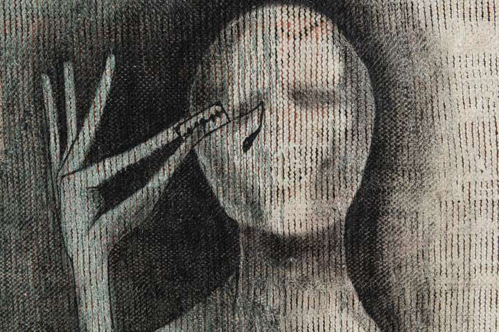 3' 4 x 5' 6 Hand Knotted Ultra Vintage Persian Wool Rug