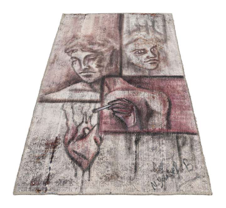 3' x 5' Hand Knotted Ultra Vintage Persian Wool Rug