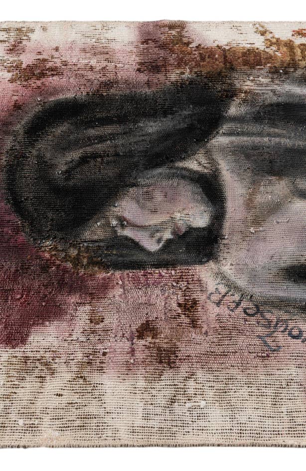 Detail image of 2' 10 x 4' 4 Hand Knotted Ultra Vintage Persian Wool Rug