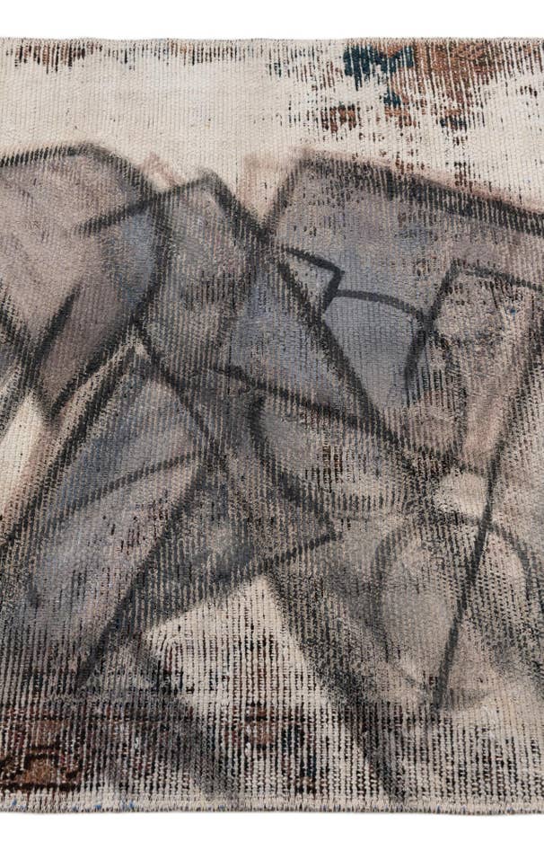 Detail image of 3' 2 x 4' 3 Hand Knotted Ultra Vintage Persian Wool Rug
