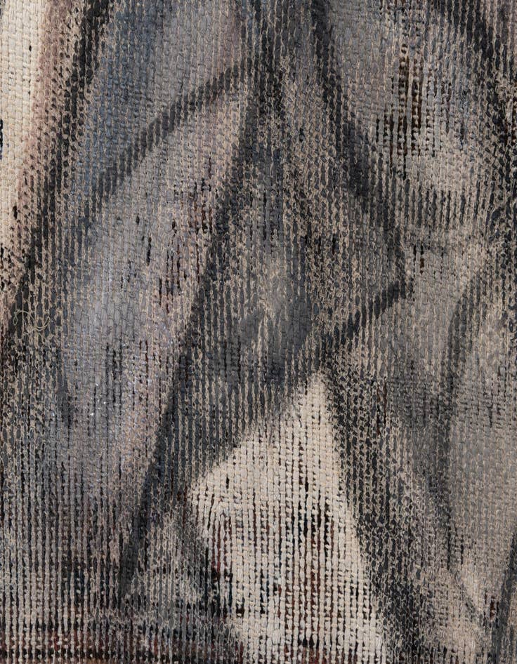 Detail image of 3' 2 x 4' 3  Hand Knotted Ultra Vintage Persian Wool Rug