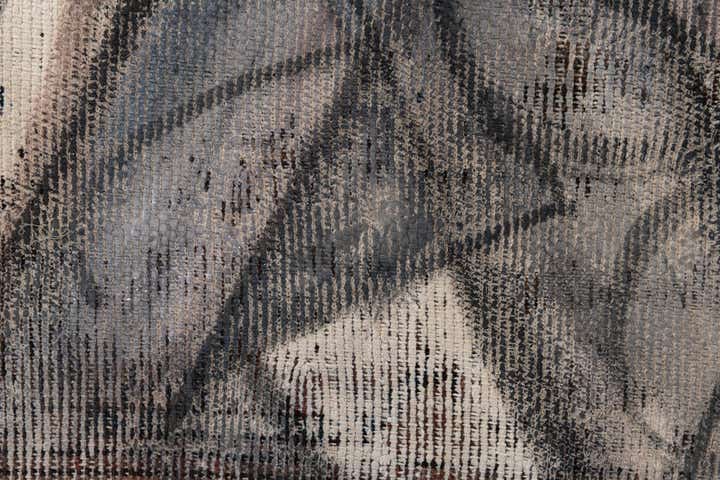 3' 2 x 4' 3 Hand Knotted Ultra Vintage Persian Wool Rug