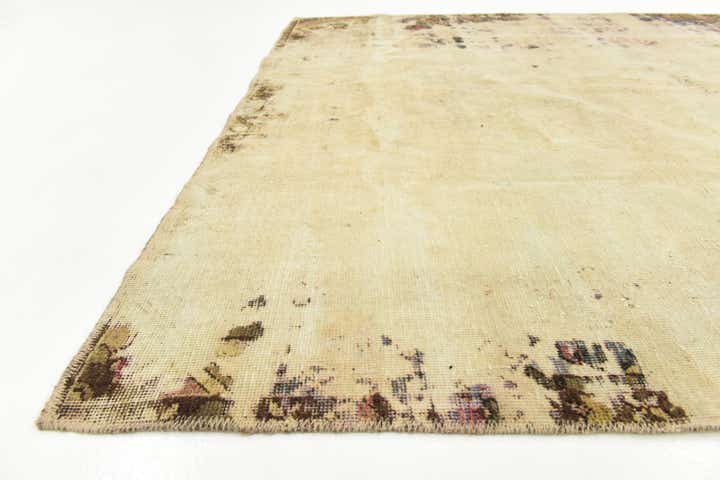 6' 7 x 9' 8 Hand Knotted Ultra Vintage Persian Wool Rug