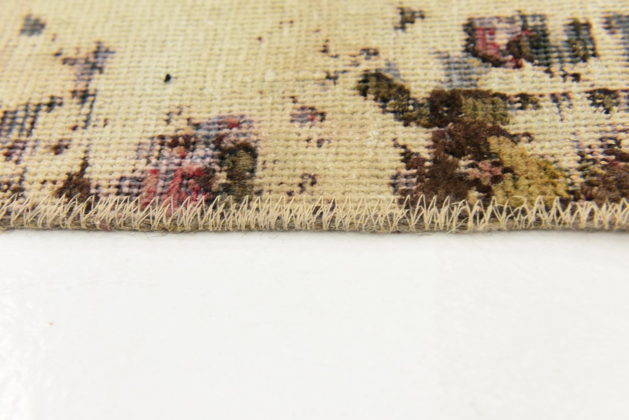 6' 7 x 9' 8 Hand Knotted Ultra Vintage Persian Wool Rug