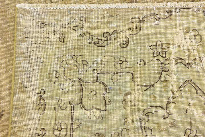 9' 5 x 13' 5 Hand Knotted Ultra Vintage Persian Wool Rug