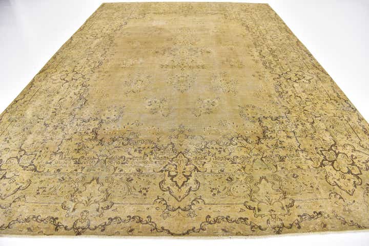 9' 5 x 13' 5 Hand Knotted Ultra Vintage Persian Wool Rug