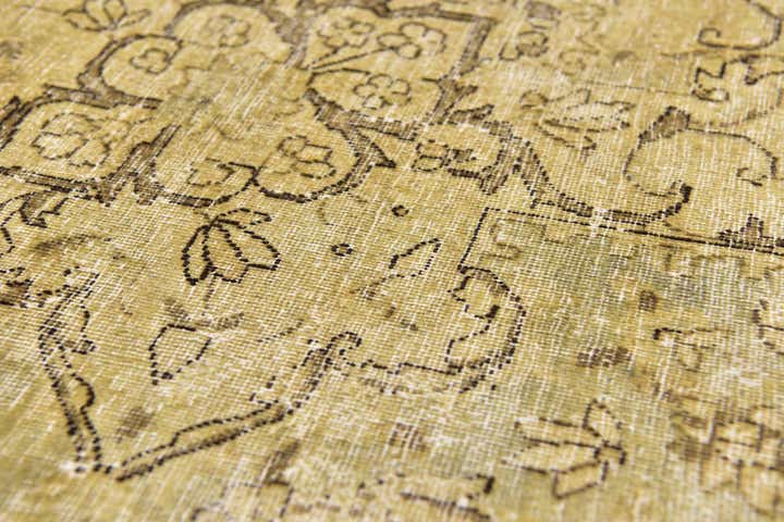 9' 5 x 13' 5 Hand Knotted Ultra Vintage Persian Wool Rug