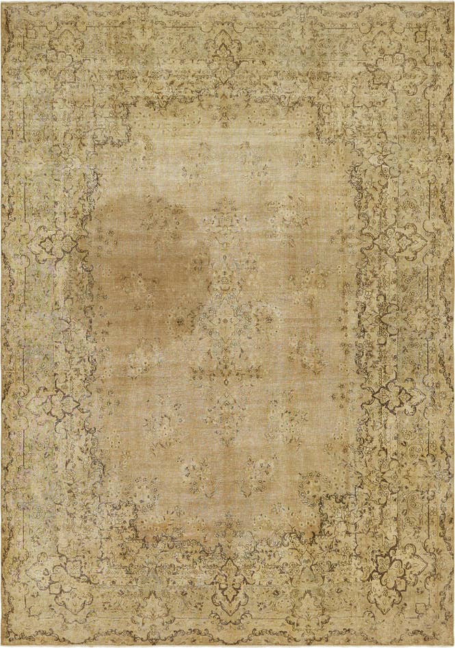Detail image of 9' 5 x 13' 5 Hand Knotted Ultra Vintage Persian Wool Rug