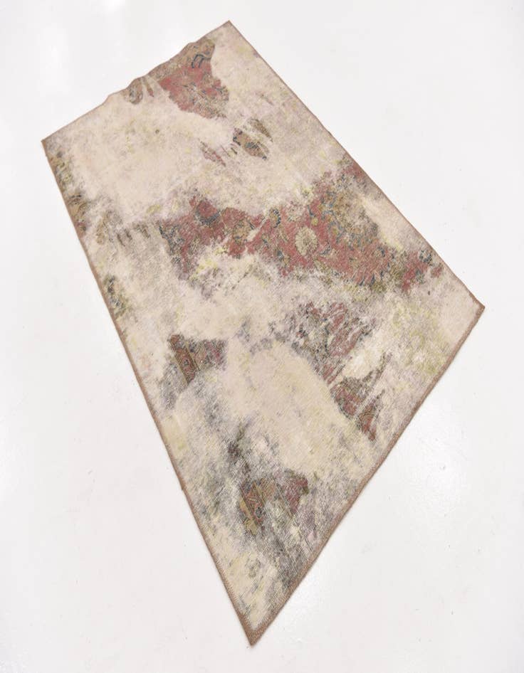 Detail image of 4' 3 x 6' 4  Hand Knotted Ultra Vintage Persian Wool Rug