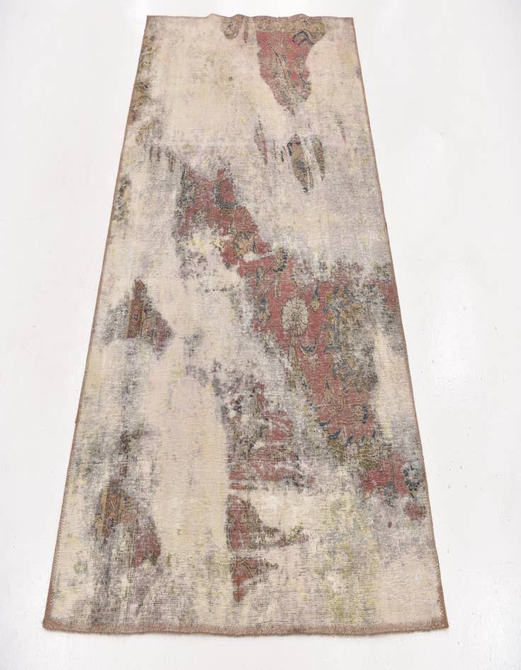 Detail image of 4' 3 x 6' 4  Hand Knotted Ultra Vintage Persian Wool Rug