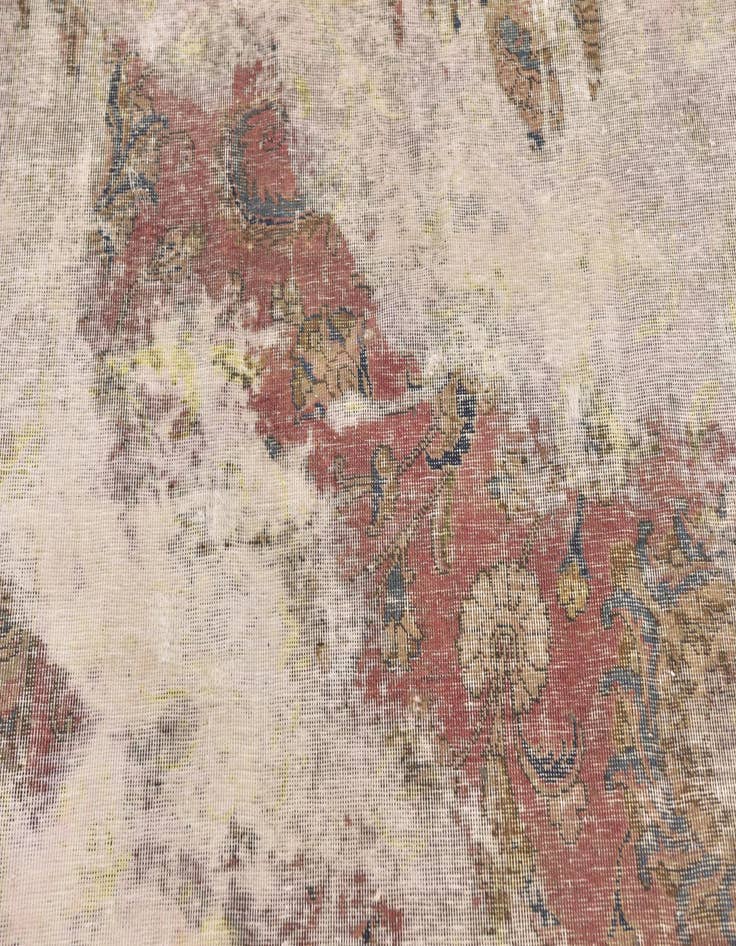 Detail image of 4' 3 x 6' 4  Hand Knotted Ultra Vintage Persian Wool Rug
