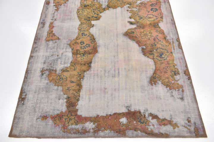 4' 2 x 7' 2 Hand Knotted Ultra Vintage Persian Wool Rug