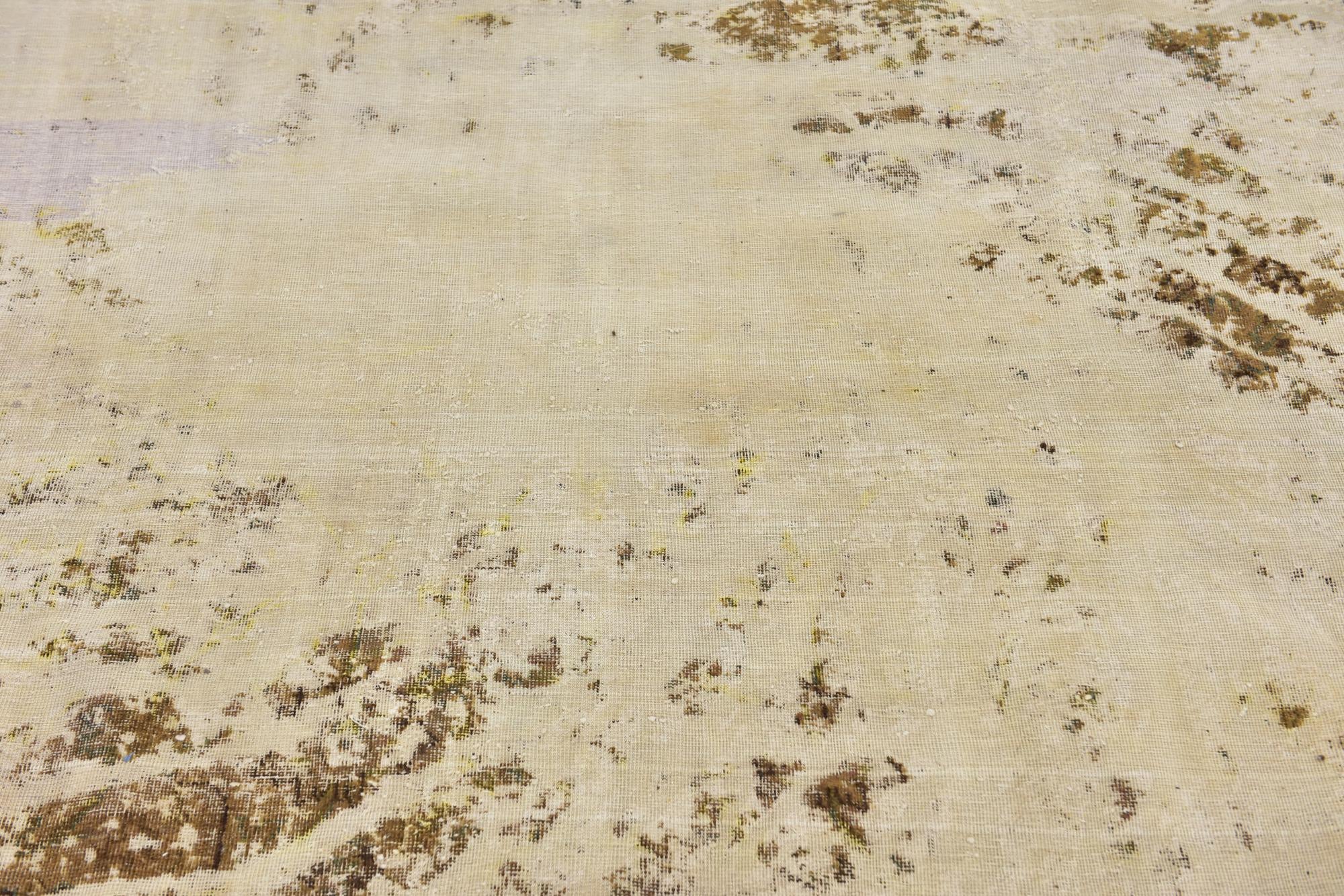 7' 7 x 11' 2 Hand Knotted Ultra Vintage Persian Wool Rug